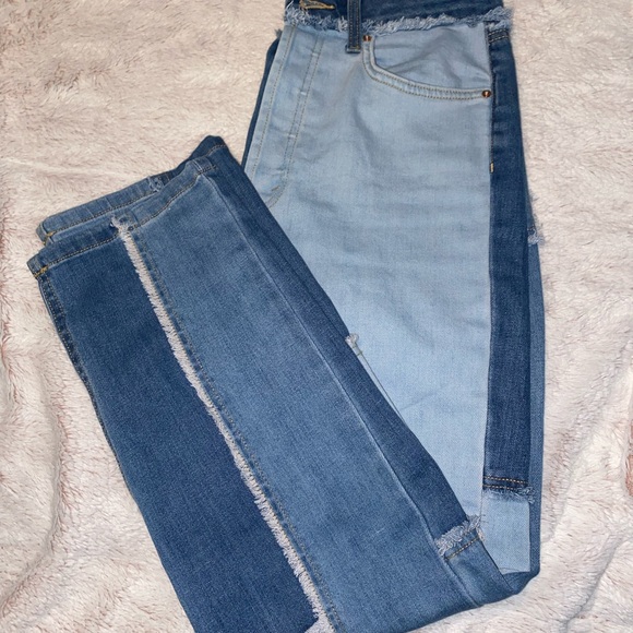 patchwork jeans - size 8 - Picture 2 of 2